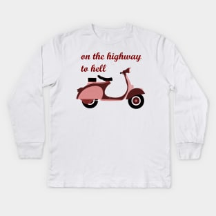 Highway to hell. Kids Long Sleeve T-Shirt